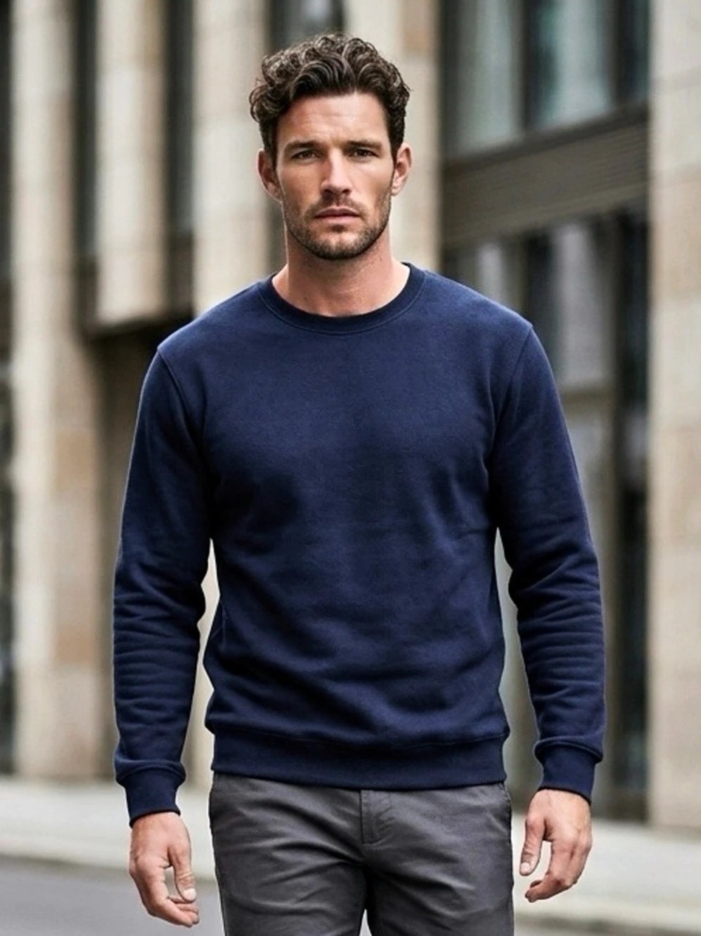 Fruit of the Loom Unisex Medium Cotton Blend Crewneck Sweatshirt Outdoors Casual